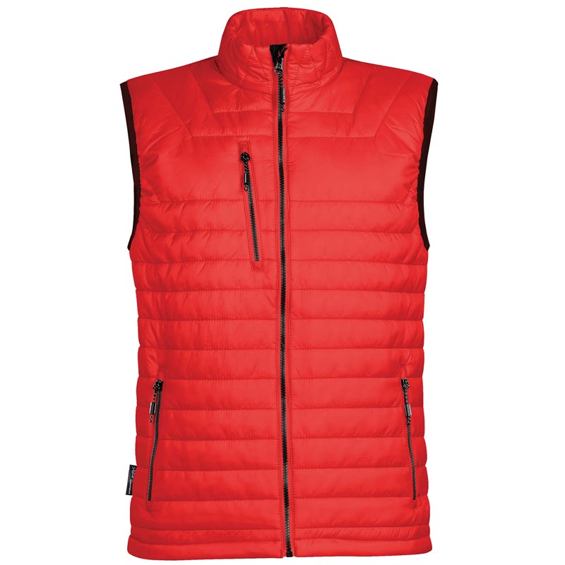 Gravity thermal vest - Black/True Red S